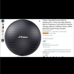 Pilates bundle. Exercise ball and resistance ring!  Let’s get toned!!!